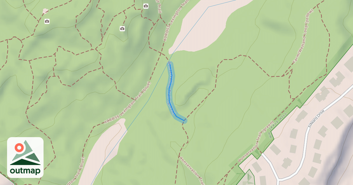 Map of Conservation Trail (green)