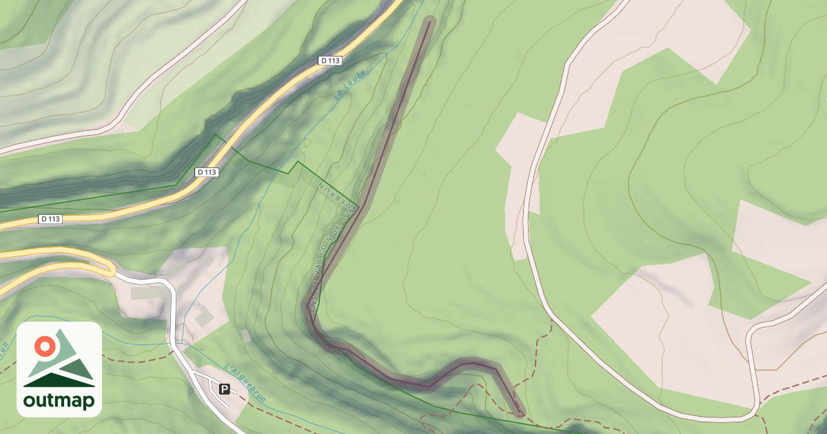Map of Climbing Crag