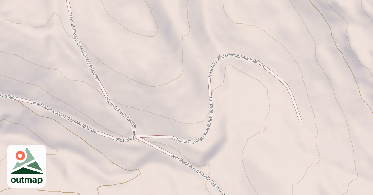 Map of USFS Motor Vehicle Use Map Roads {3727AC1D-E284-4650-9F5C-4A39C308FE0A}