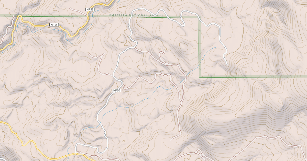 Map preview of USFS Motor Vehicle Use Map Roads {1449EF12-7151-4014-AC6C-5CE0278F6941}
