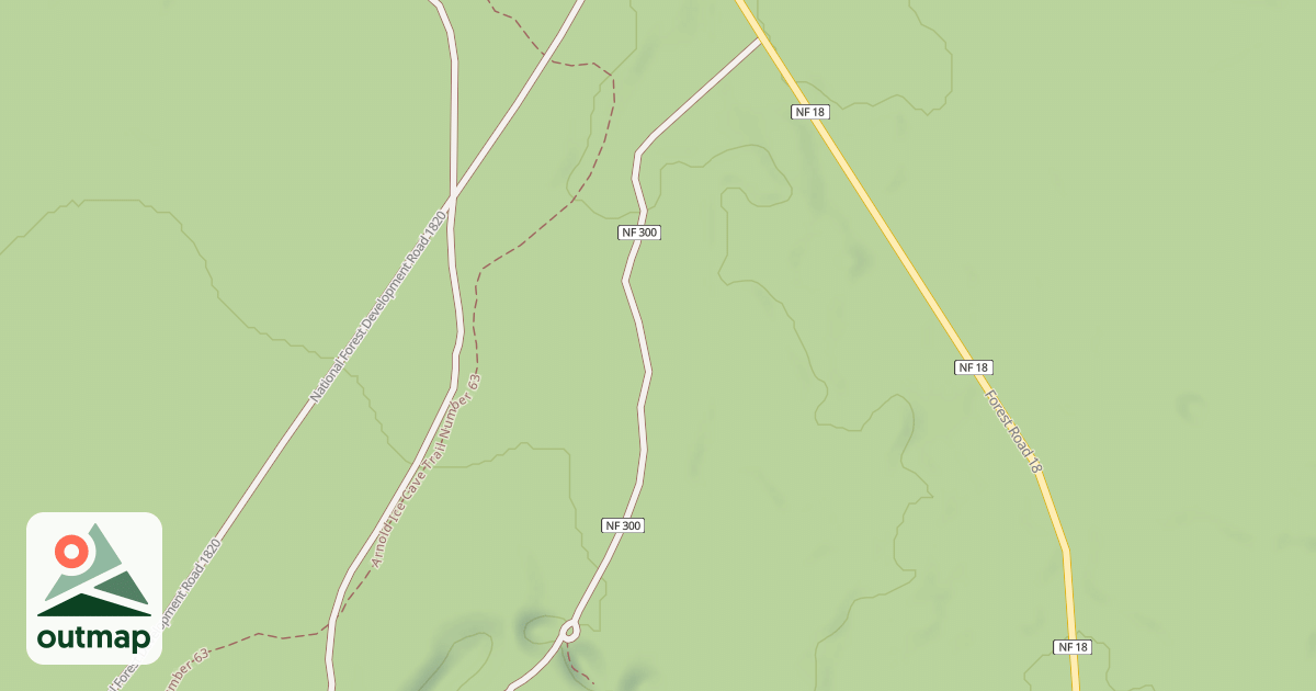 Map of ARNOLD ICE CAVE