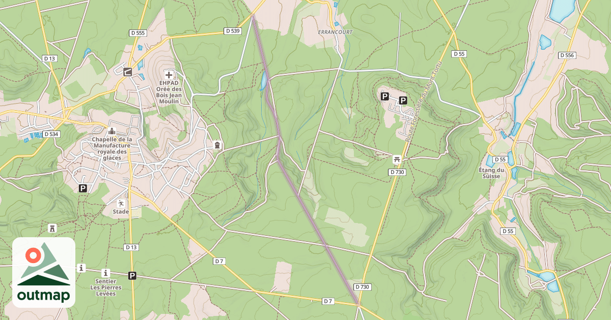 Map of Laie du Poncelet