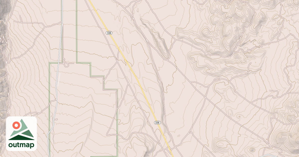 Map of BENCH MARK ROAD