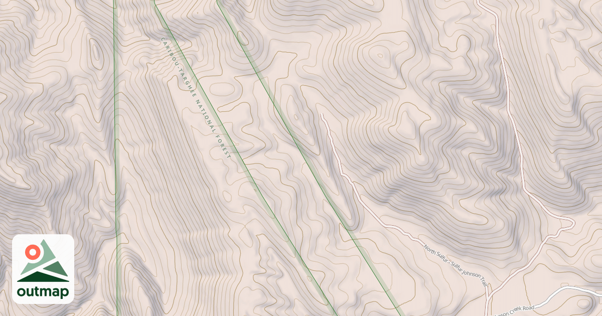Map of NORTH SULFUR - SULFUR JOHNSON
