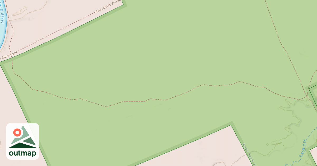 Map of Mast Yard Trails