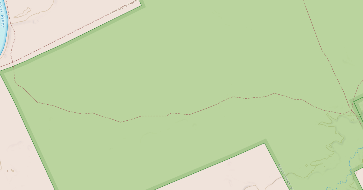 Map preview of Mast Yard Trails