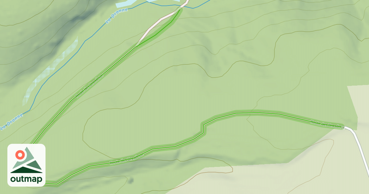Map of Route des Brasdoux