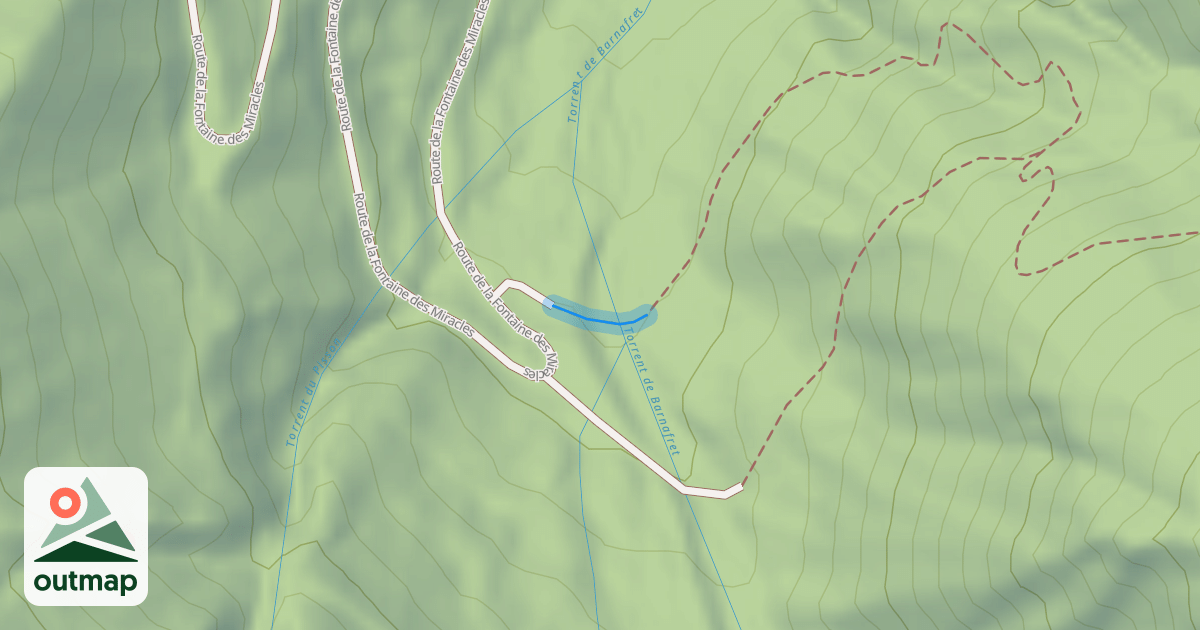 Map of Sentier de la Magnane