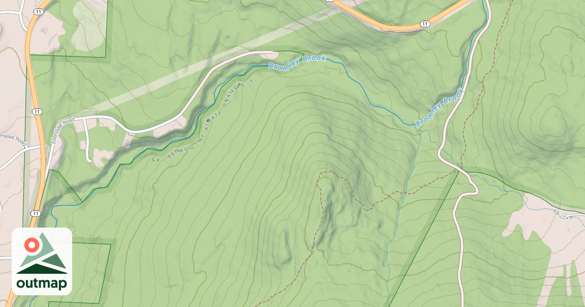 Map of Bromley Brook