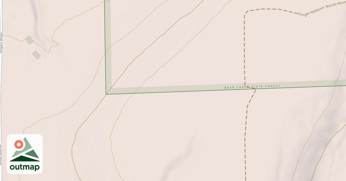 Map of Franklinville Snowmobile Trail