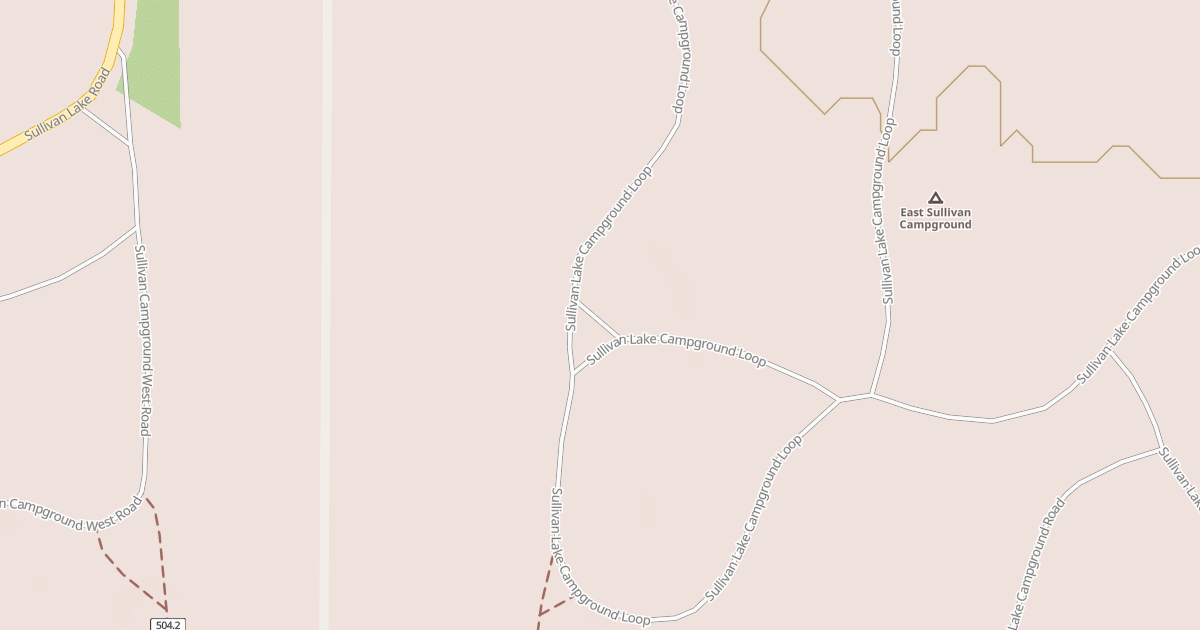 Map preview of SULLIVAN LAKE CAMPGROUND