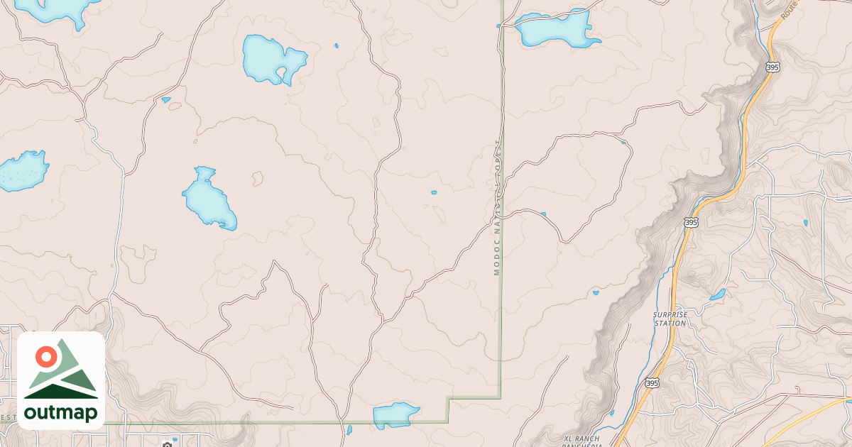 Map of LAUER RESERVOIR