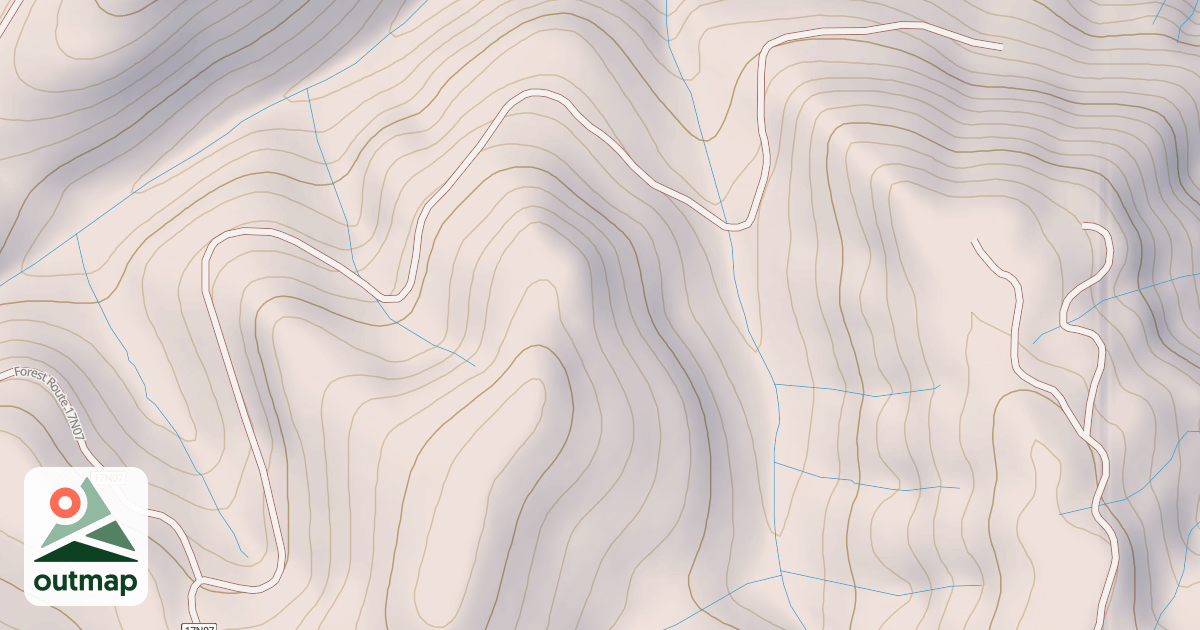 Map of LOWER COON MTN