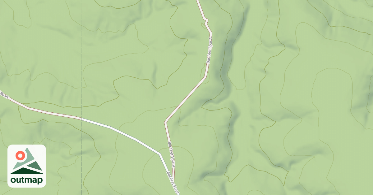Map of BAR FEET SPUR A