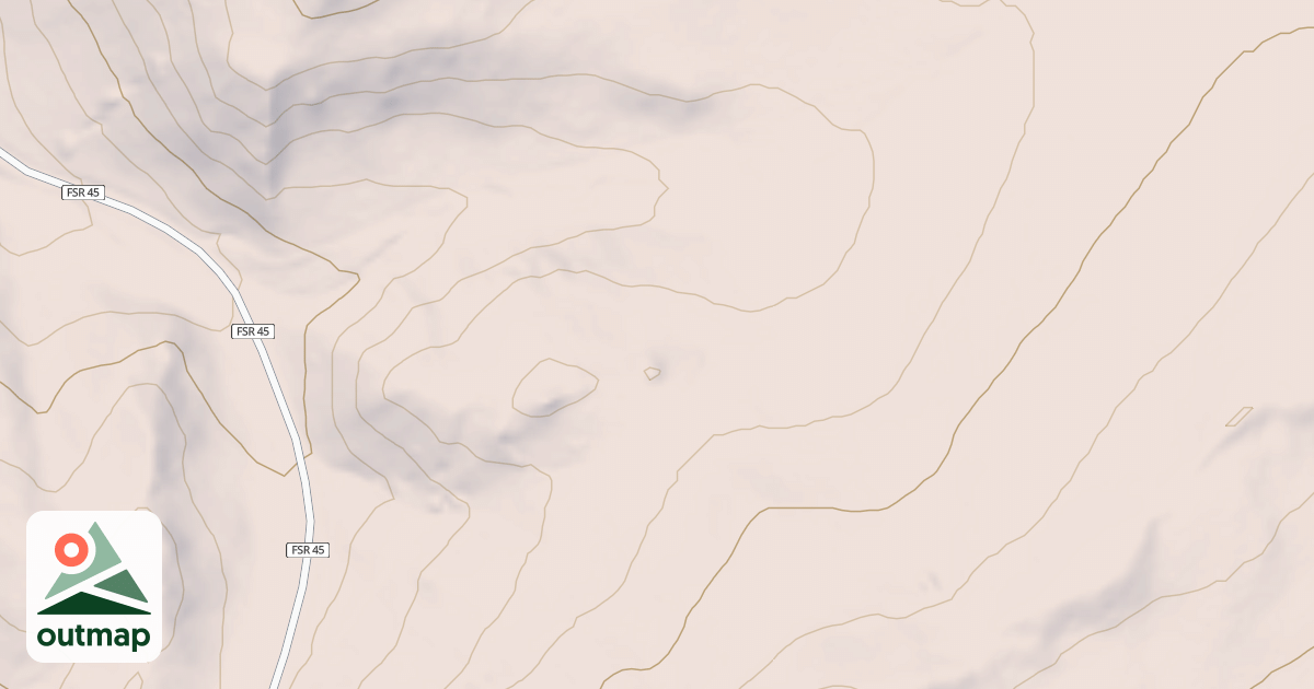 Map of COUNTY 045 BR 1A