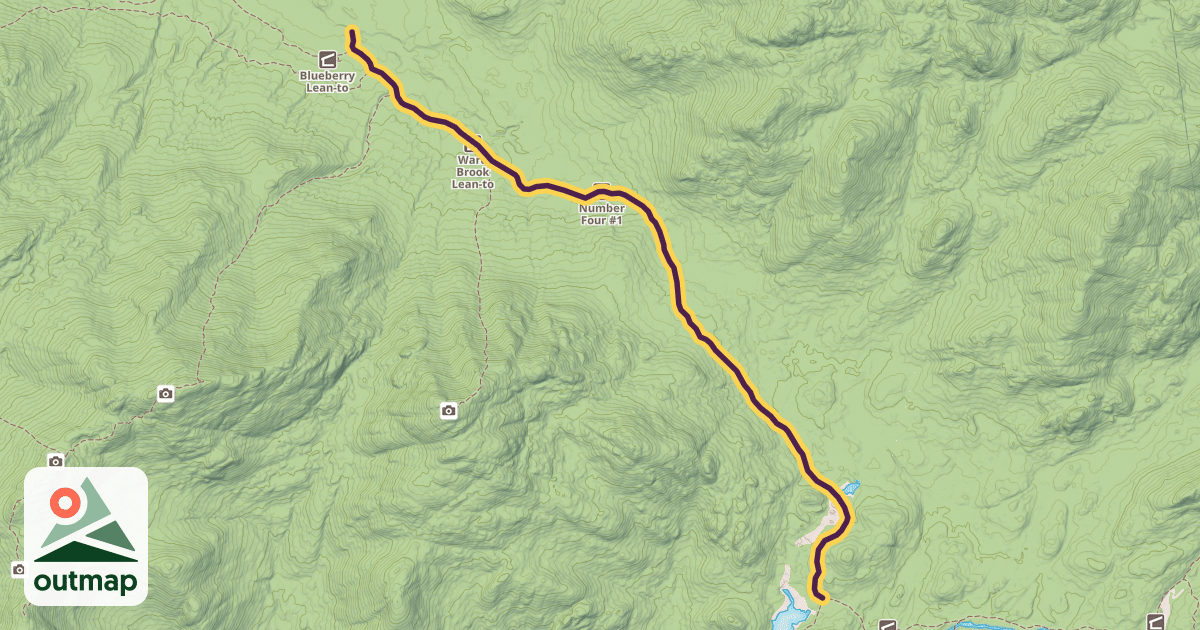 Map of Ward Brook Truck Trail