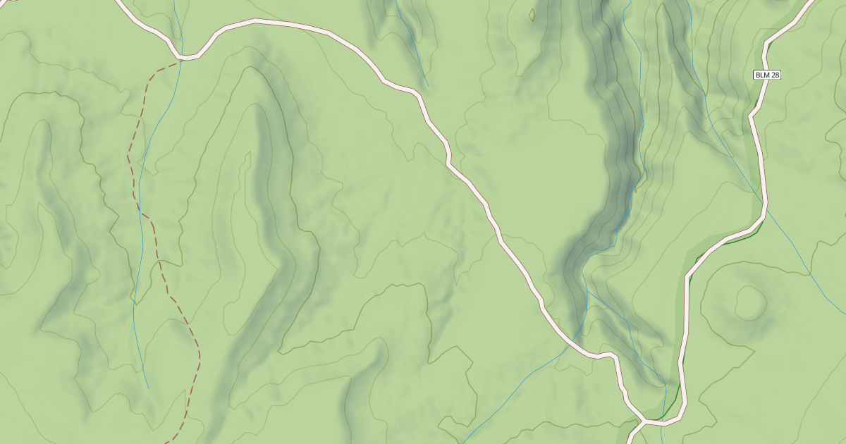 Map preview of BLM National GTLF Public Motorized Roads 14d2145d-1984-4ca5-b1b2-08bcbc672829