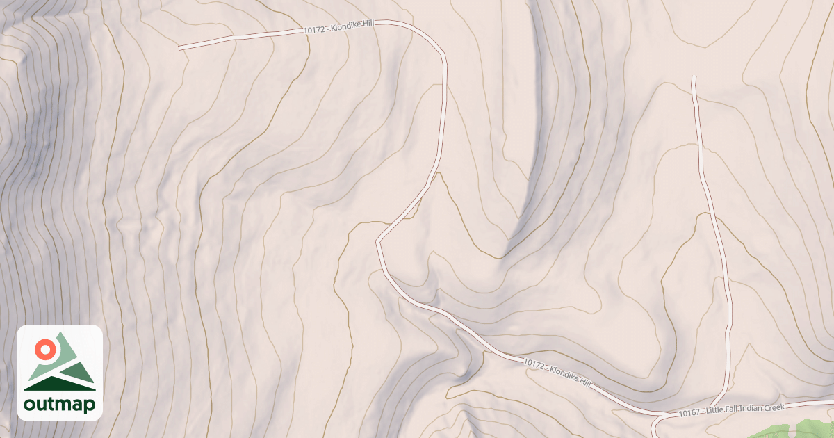 Map of KLONDIKE HILL