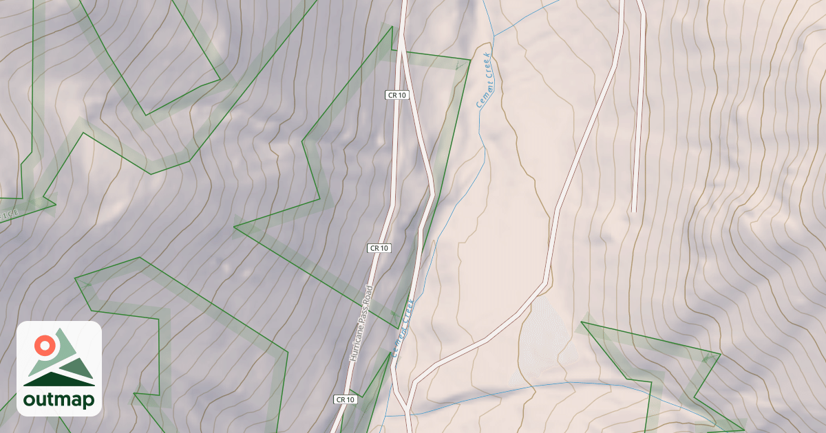 Map of County Road 55