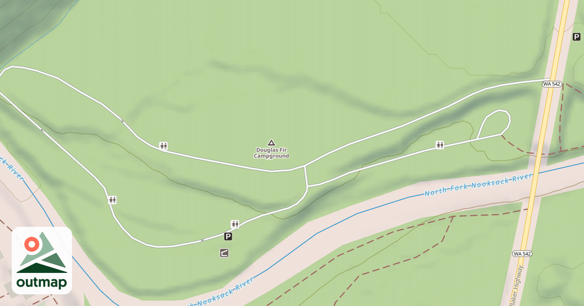 Map of DOUGLAS FIR CG