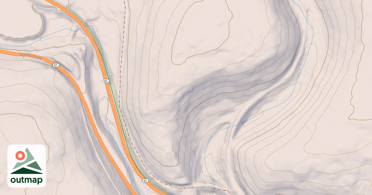 Map of USGS National Digital Trails 3b95c01f-ad27-42e1-9ffb-b80e84600798 in Schuylkill