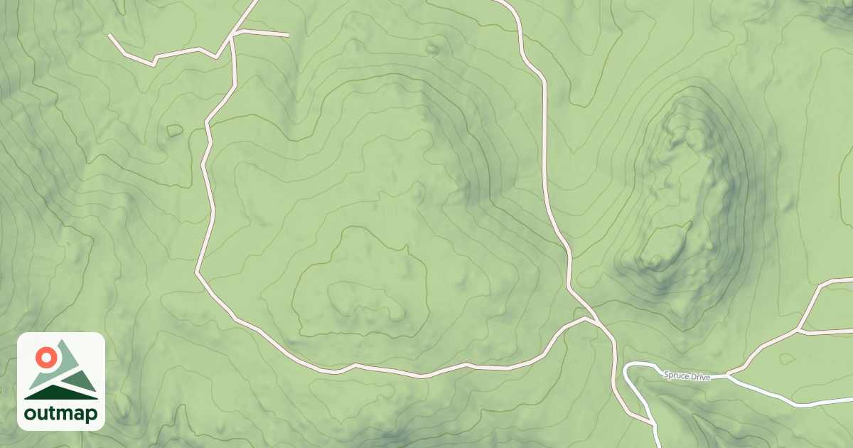 Map of BIG JOHN MOUNTAIN