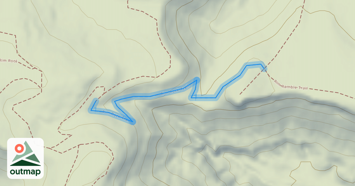 Map of Rim Rock Trail