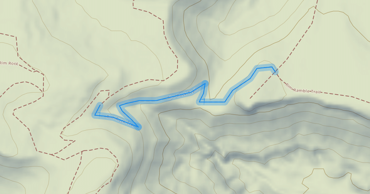 Map preview of Rim Rock Trail