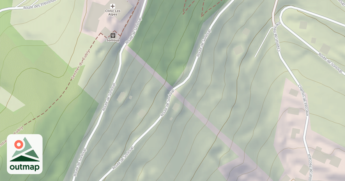 Map of Route de Sonloup