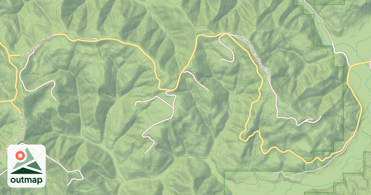Map of YACHATS MTN.