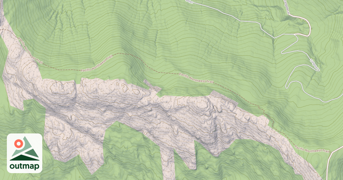 Map of Pacific Northwest National Scenic Trail