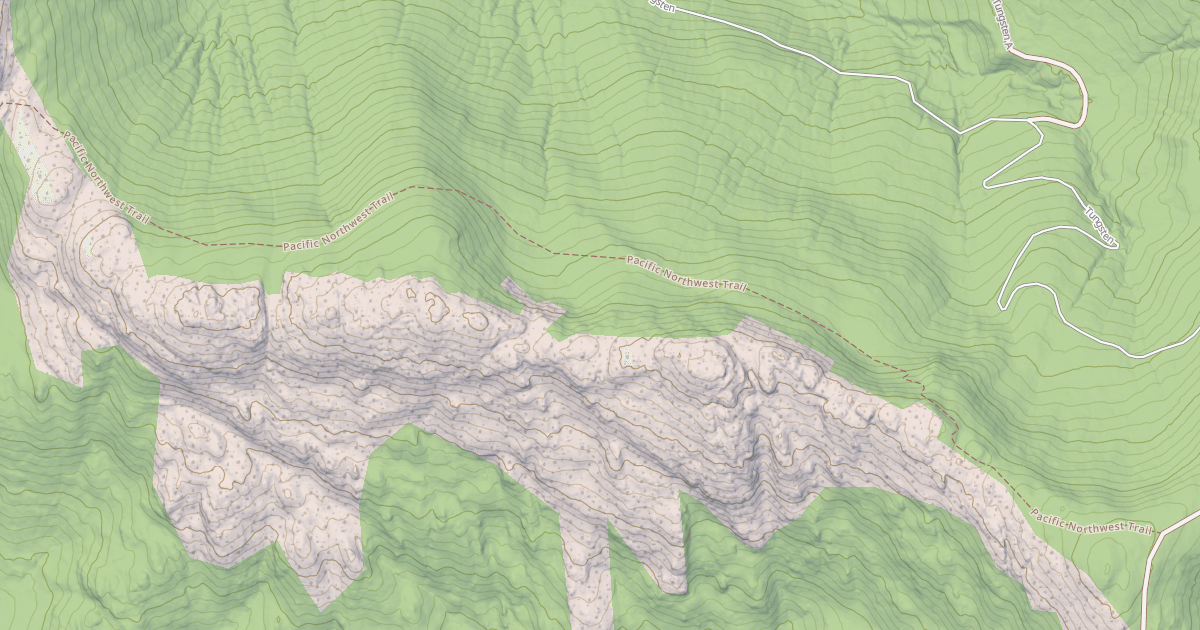 Map preview of Pacific Northwest National Scenic Trail