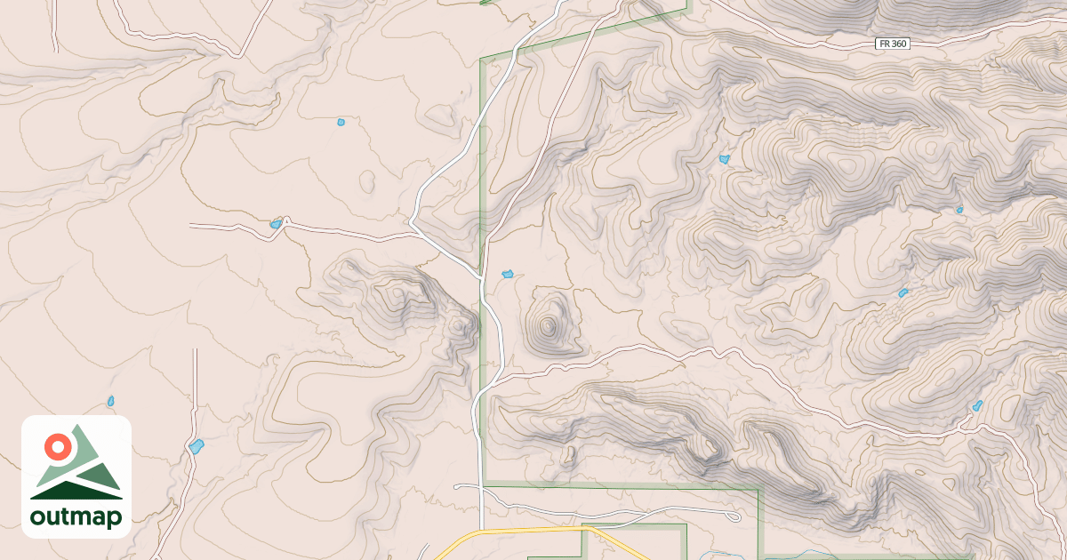 Map of JOHN LONG CANYON