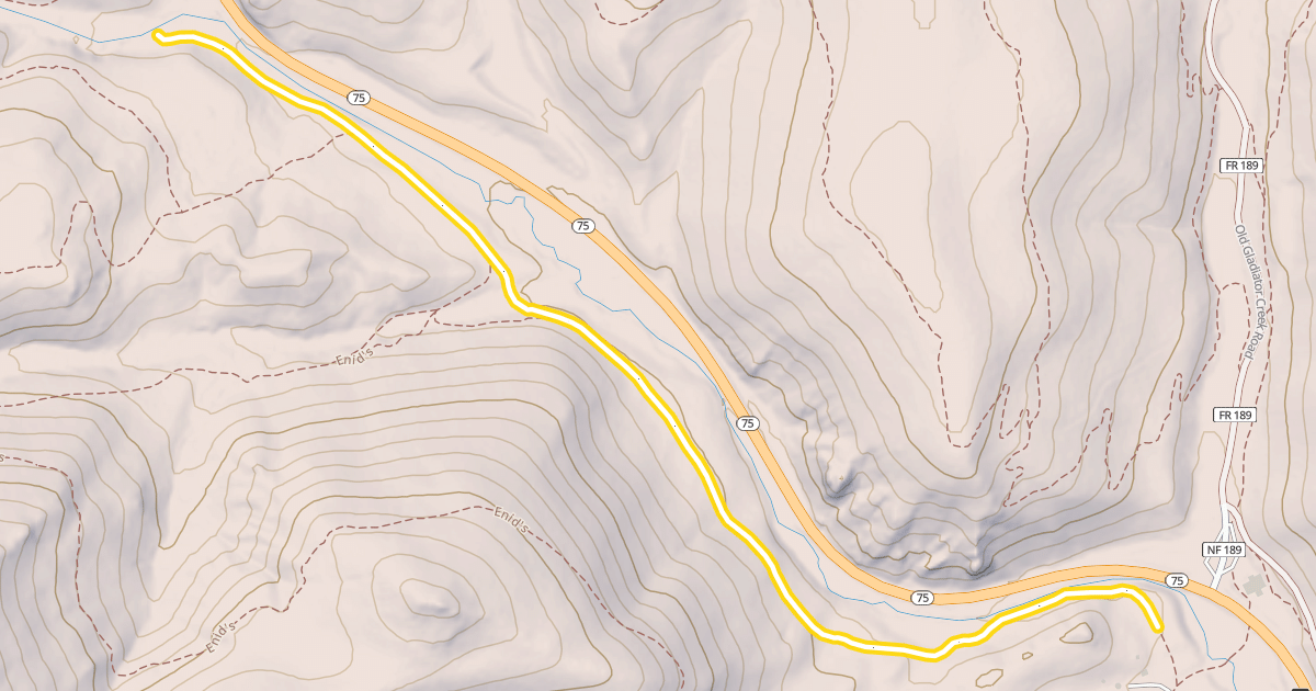 Map preview of Northwood River