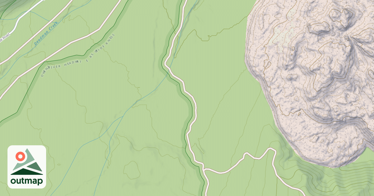 Map of C-Crater Flat/Deadman Creek Sm