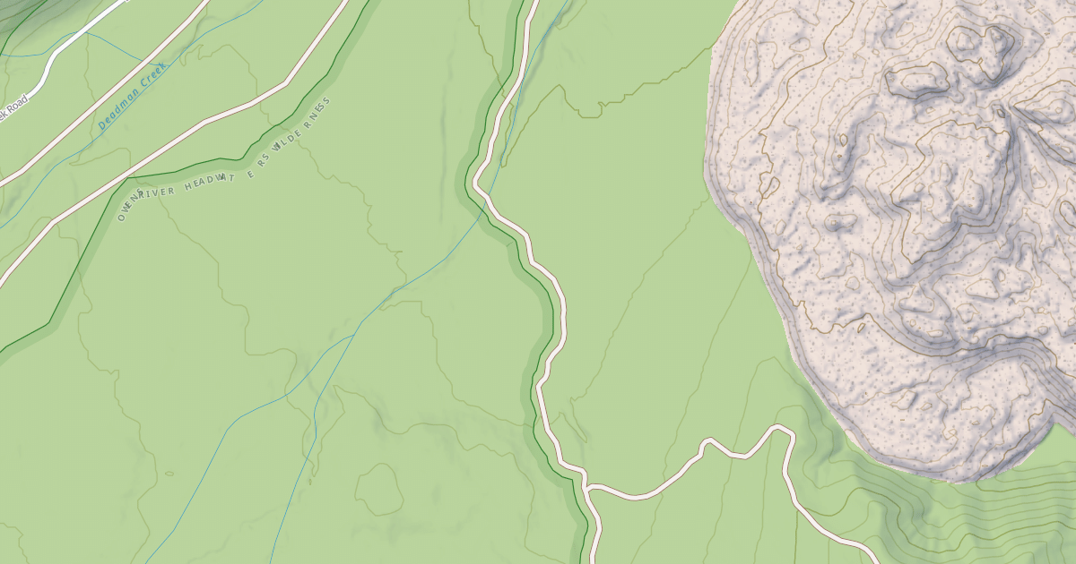 Map preview of C-Crater Flat/Deadman Creek Sm