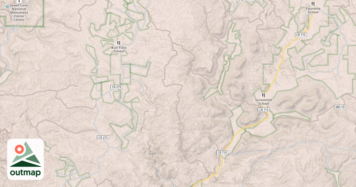 Map of GRIFFIS CANYON