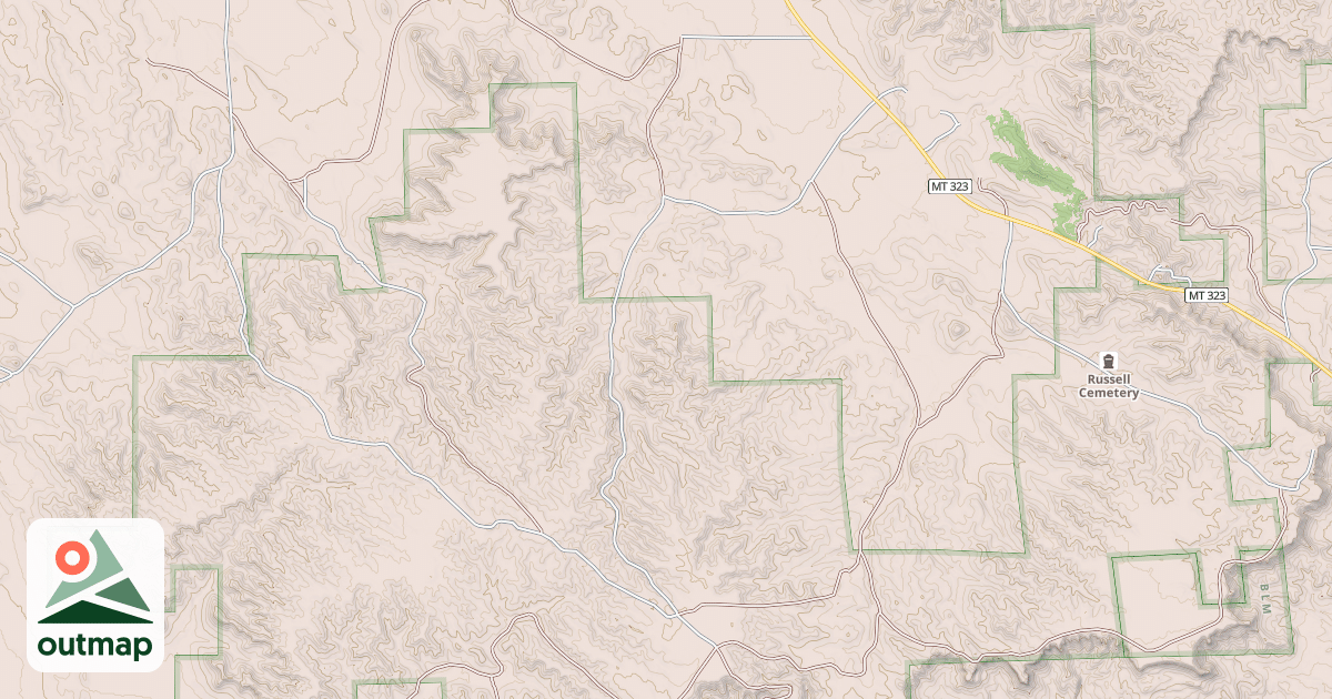 Map of STAGVILLE DRAW