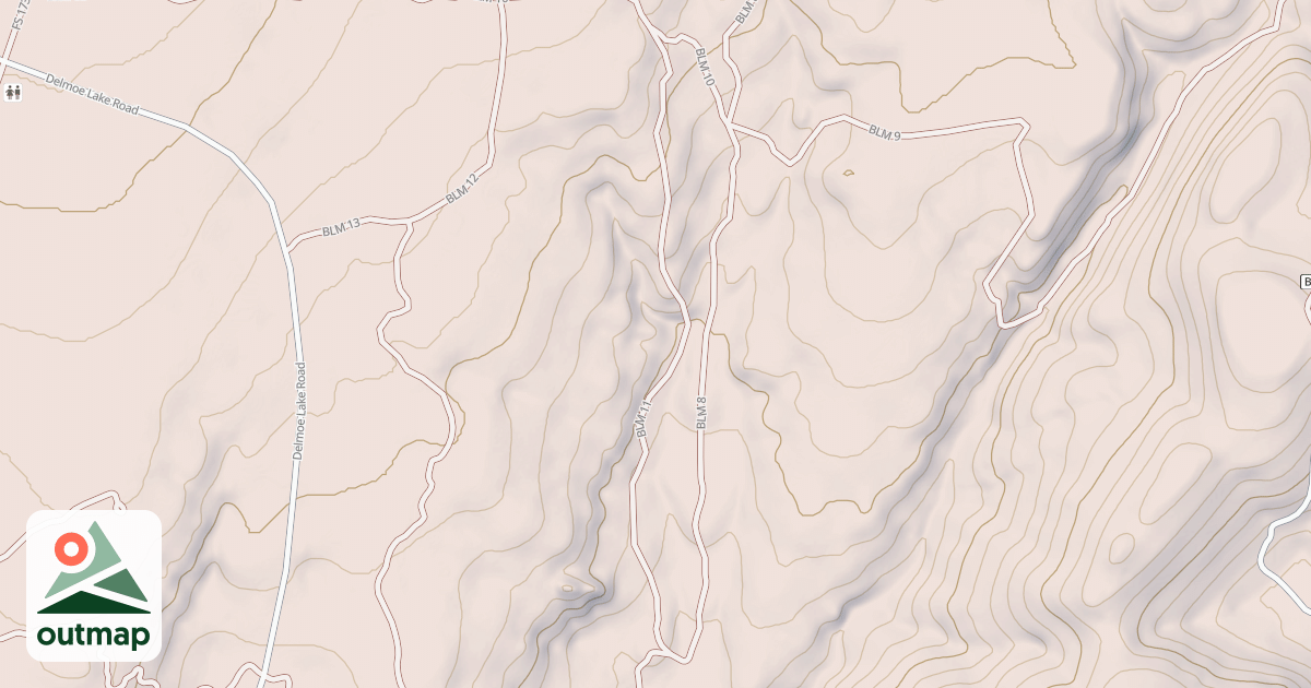 Map of Dry Creek Single Trail