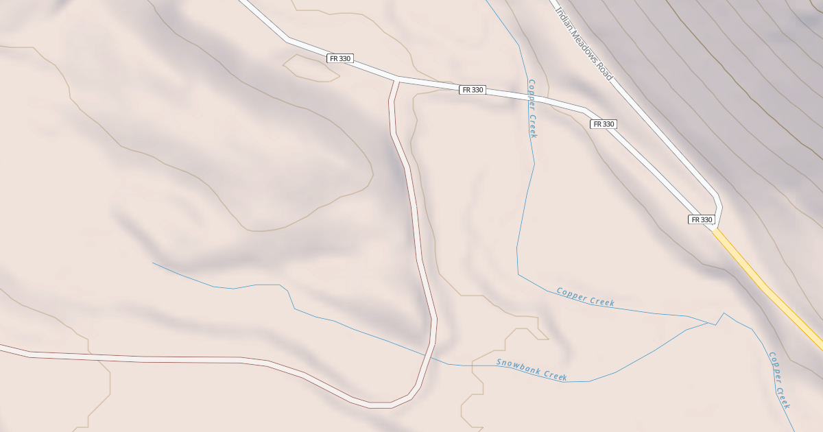 Map preview of COPPER SNOWBANK SPUR