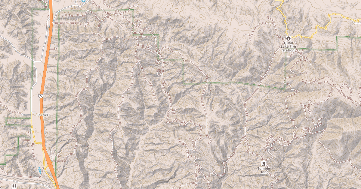 Map preview of LIEBRE GULCH (DAVIS RANCH)
