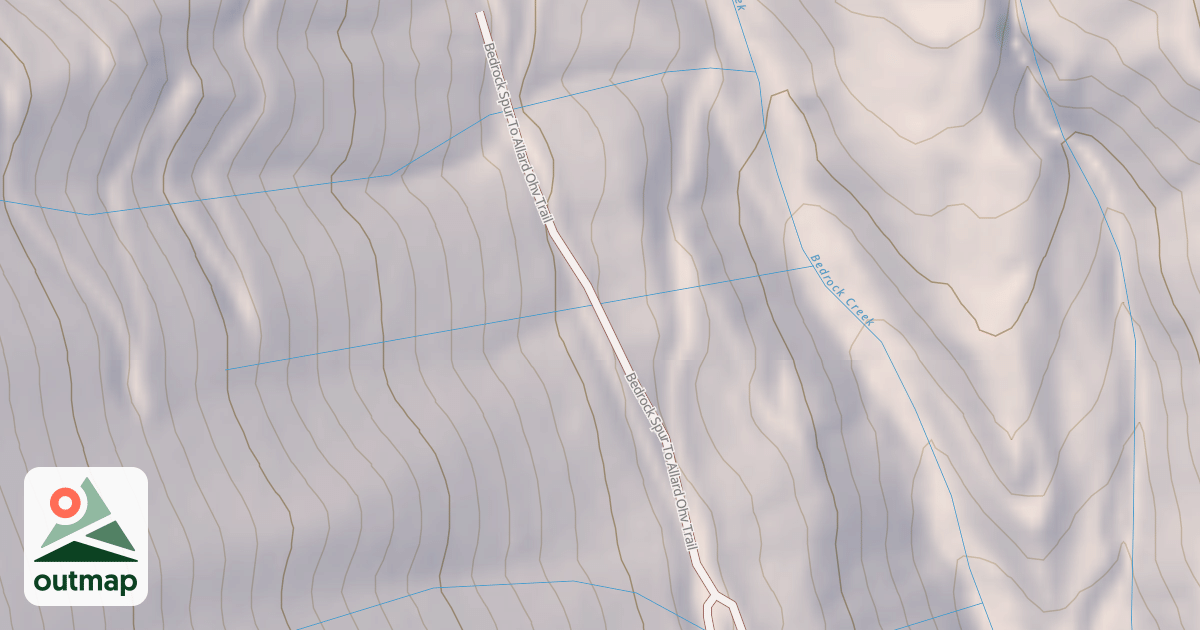 Map of BEDROCK SPUR TO ALLARD OHV