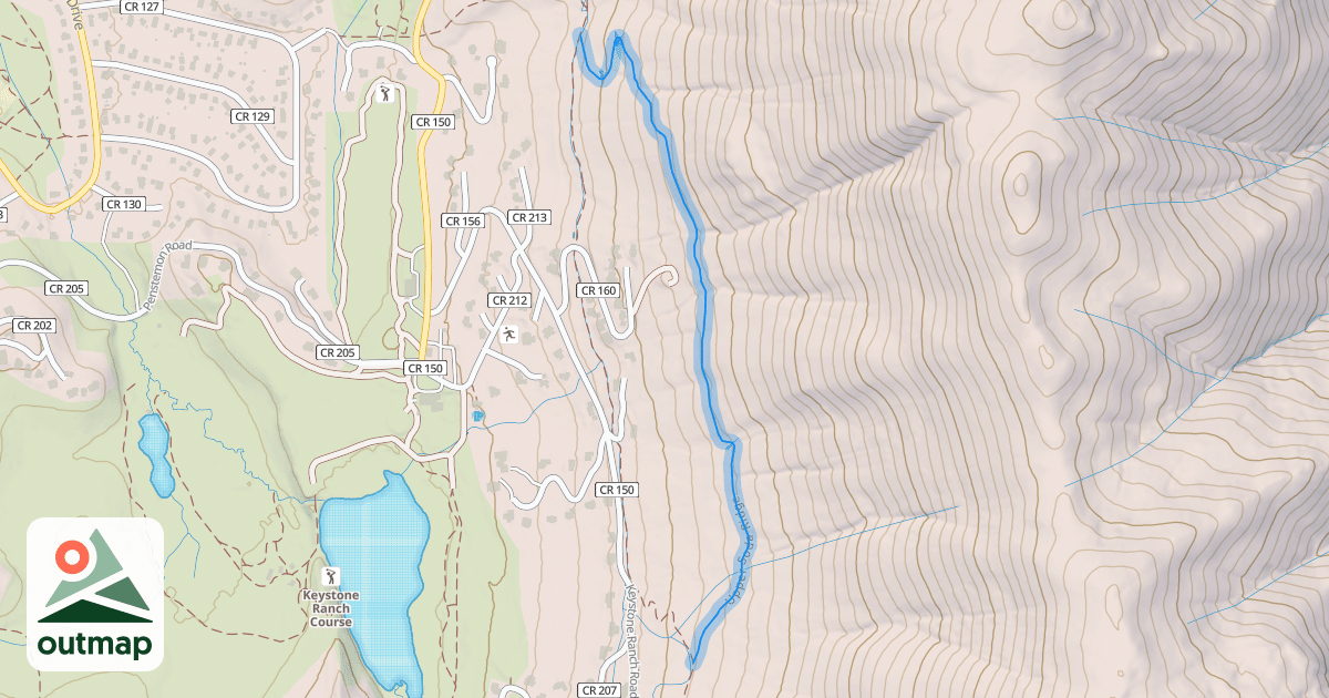 Map of Upper Soda Ridge