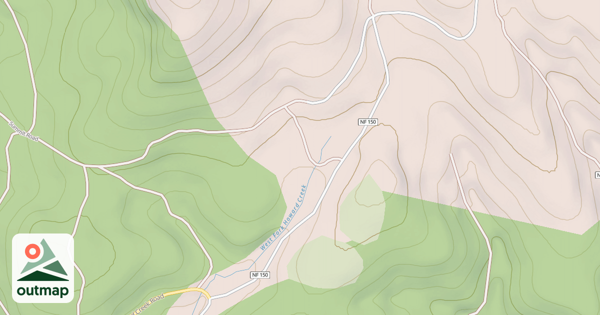 Map of USFS Motor Vehicle Use Map Roads {4C9A052A-AB16-4728-B6EC-DE7981F0BCDD}