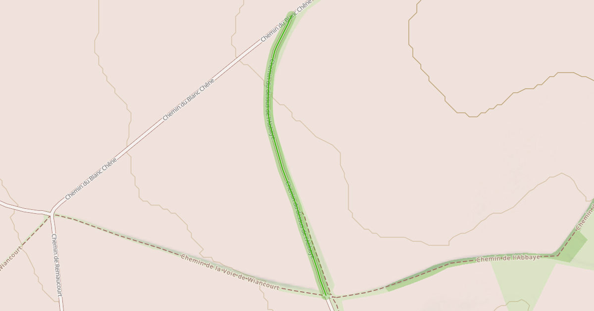 Map preview of Chemin du dessus de l'Abbaye