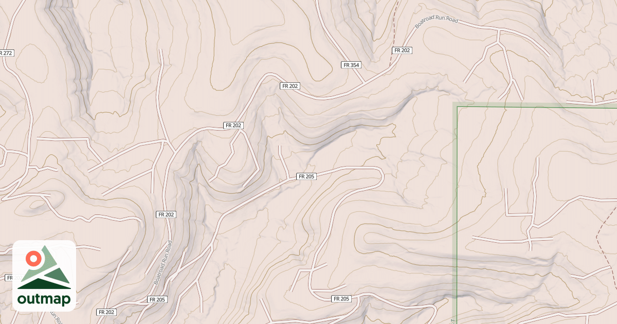 Map of BOATROAD RUN