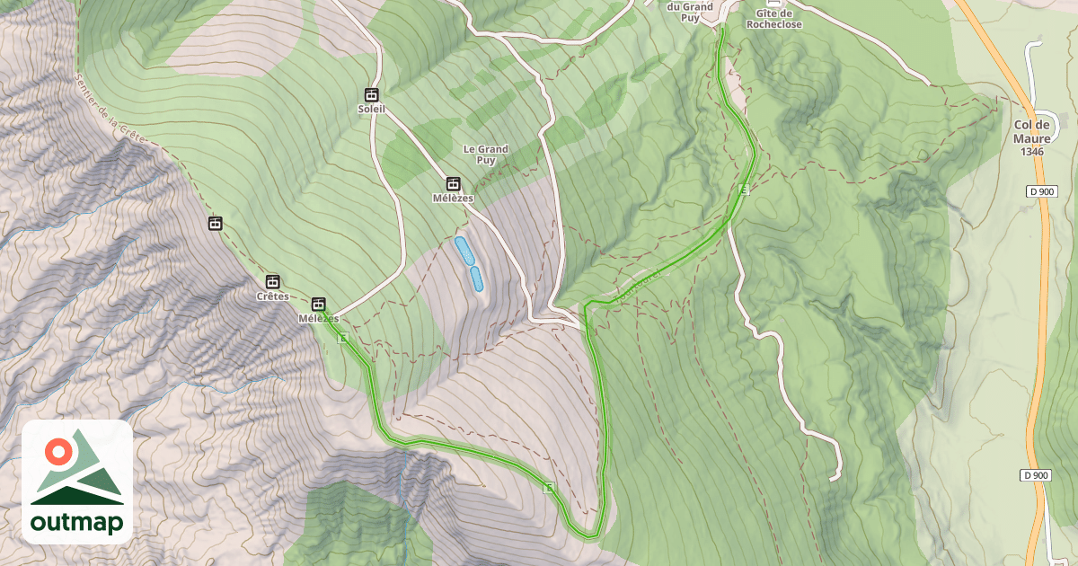 Map of Tourtourel