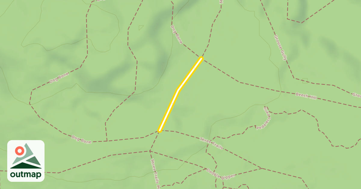 Map of Dog Bone Cutoff