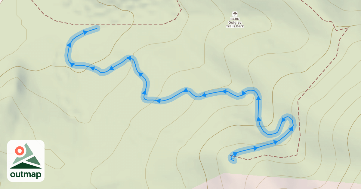 Map of Flow Trail - Blue