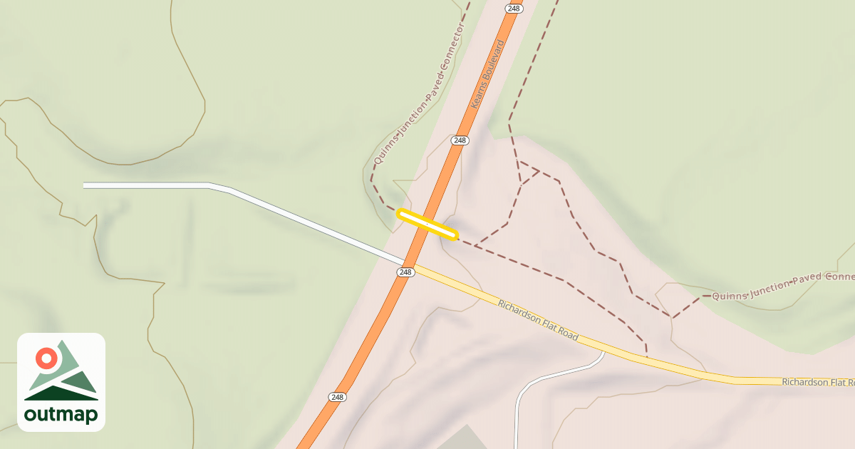 Map of Quinns Junction Paved Connector
